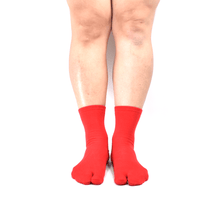Load images into the gallery viewer,100% cotton surface thread, basic tabi low crew socks