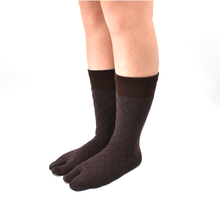 画像をギャラリービューアに読み込む, ダイヤ柄 足袋クルーソックス