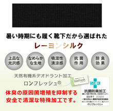 画像をギャラリービューアに読み込む, レーヨンシルク 足袋ロングホーズ