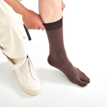 画像をギャラリービューアに読み込む, ソリッドカラー 足袋クルーソックス