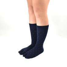 画像をギャラリービューアに読み込む, ドット柄  足袋クルーソックス