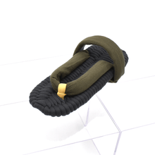 画像をギャラリービューアに読み込む, 甲ストラップ布ぞうり / ダークグリーン