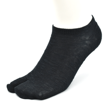 画像をギャラリービューアに読み込む, 表糸綿100% 和風スラブ 足袋スニーカーソックス 22/25・25/27