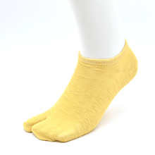 画像をギャラリービューアに読み込む, 表糸綿100% 和風スラブ 足袋スニーカーソックス 22/25・25/27