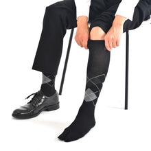 画像をギャラリービューアに読み込む, アーガイル柄  足袋ロングホーズ