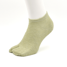 画像をギャラリービューアに読み込む, 表糸綿100% 和風スラブ 足袋スニーカーソックス