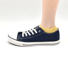 画像をギャラリービューアに読み込む, 表糸綿100% 和風スラブ 足袋スニーカーソックス 22/25・25/27