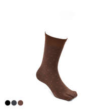 画像をギャラリービューアに読み込む, ドット柄  足袋クルーソックス