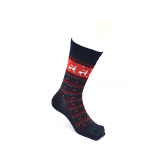 Load images into the gallery viewer,Nordic pattern wool mix tabi crew socks