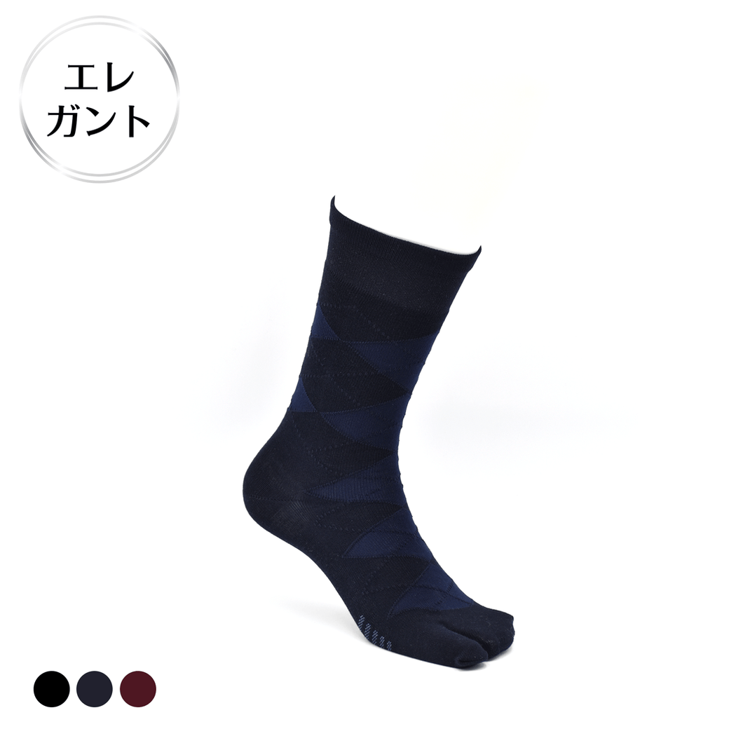 All-over Argyle Tabi Crew Socks